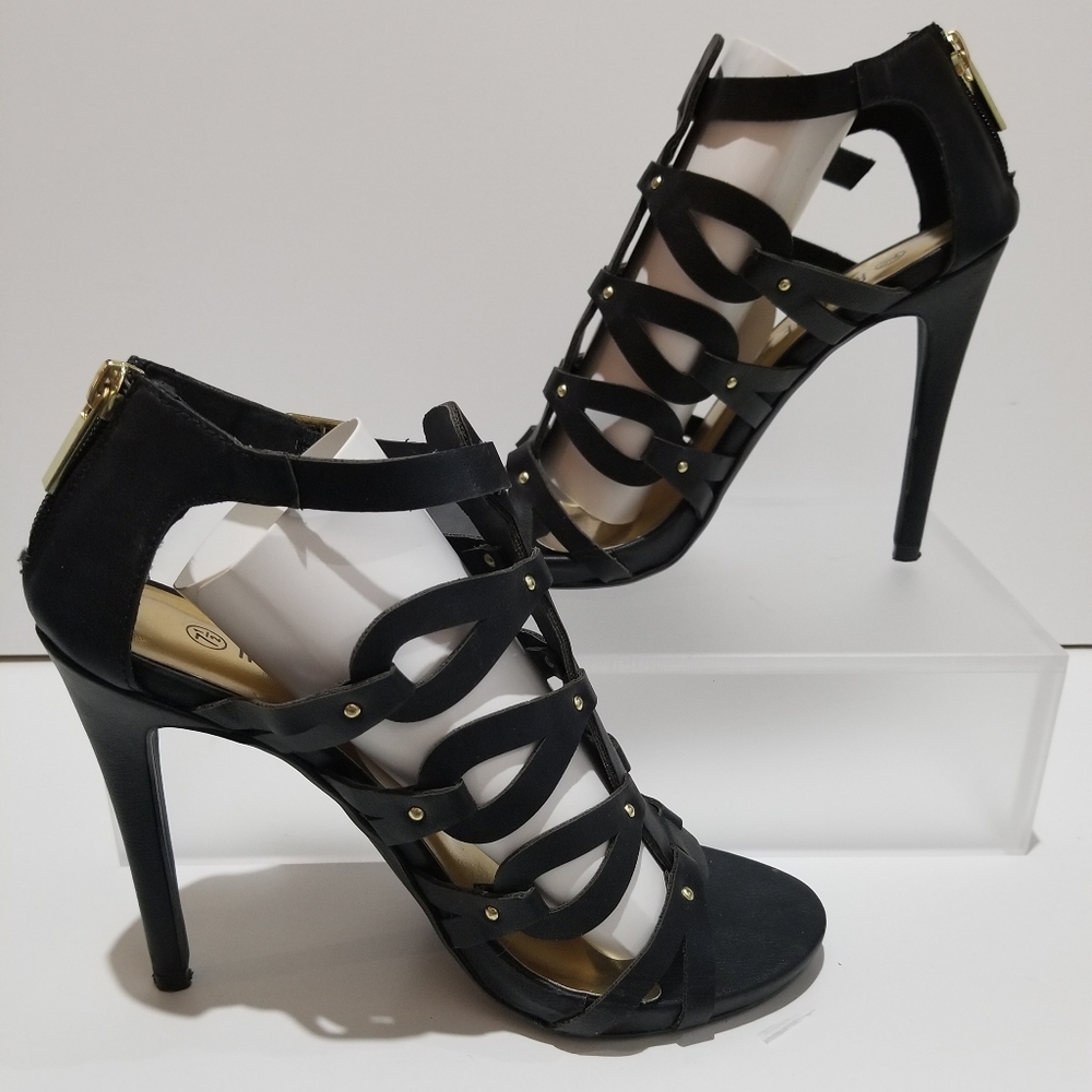 Rouge Helium Strapy High Heel Sandal Size 37.5